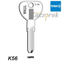 Mieszkaniowy 167 - klucz surowy mosiężny - Titan K56
